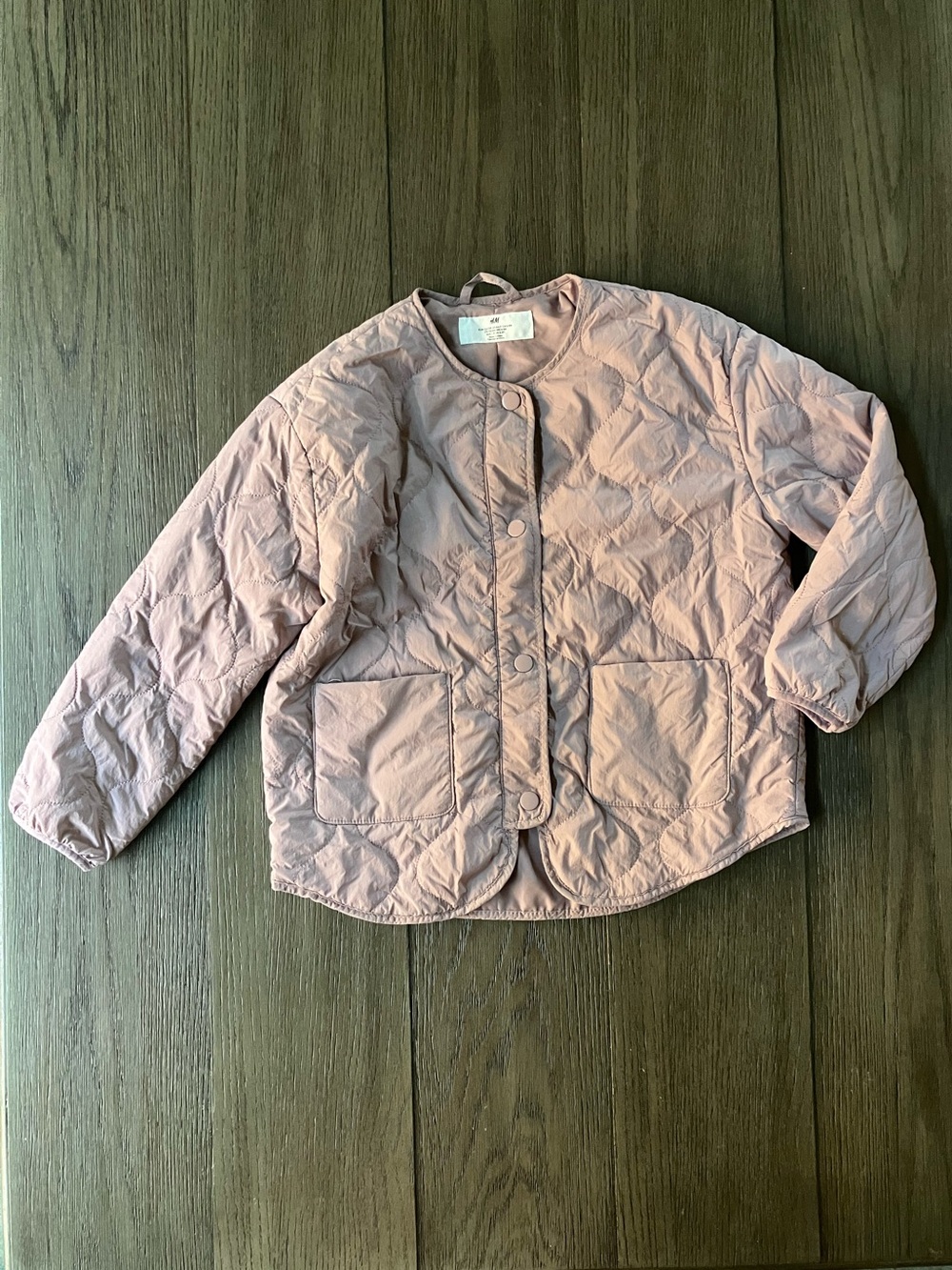 Dusty Mauve Quilted Puffer Jacket